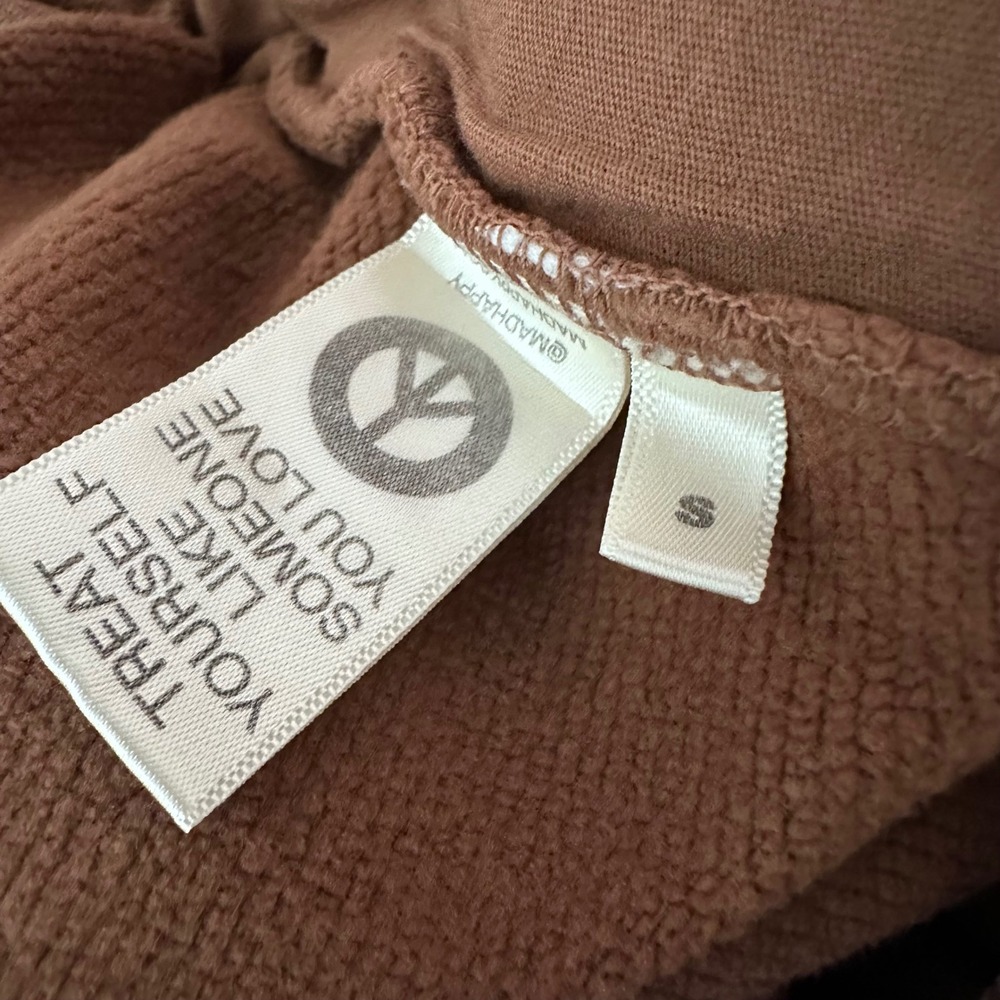 Madhappy Love Our Mother Brown Sweat Shorts Mens Small Graphic Fleece Earth Day - Picture 7 of 9